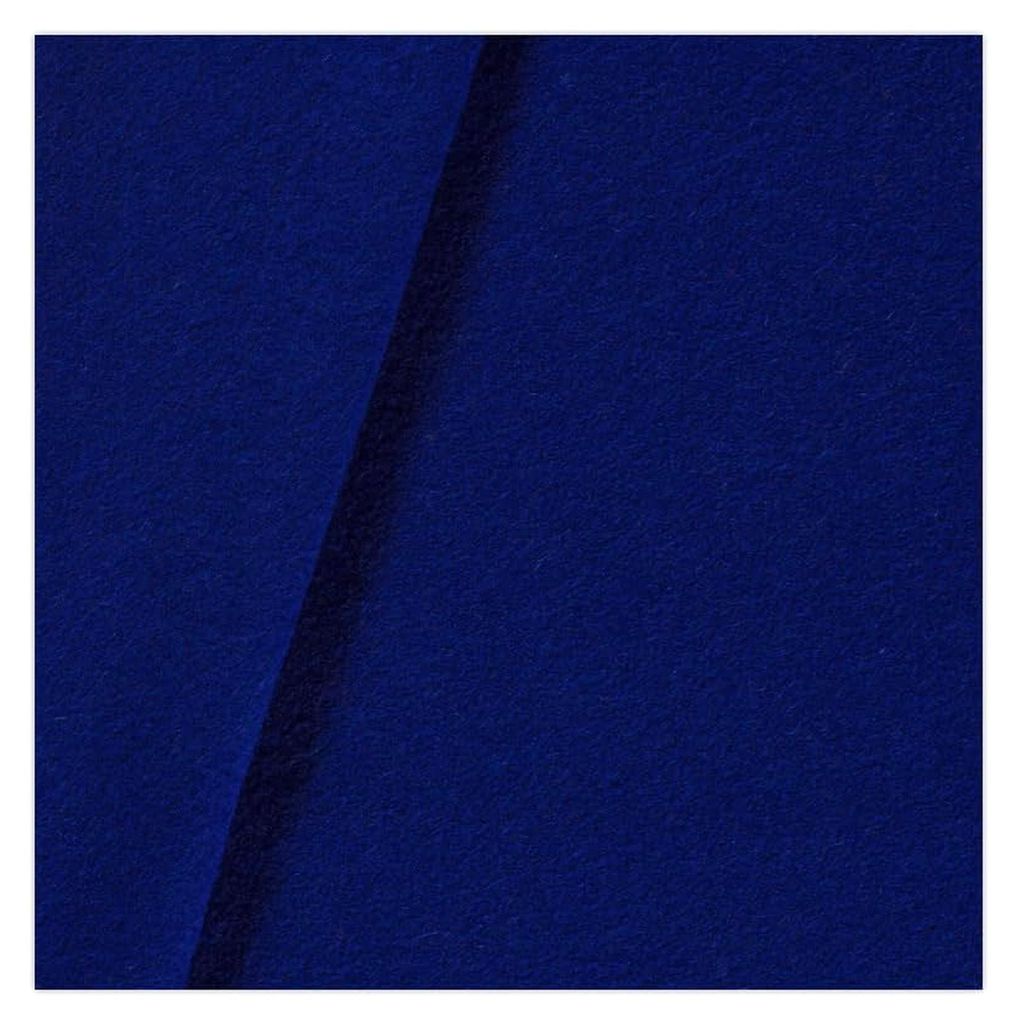 Walkloden Meterware - Uni Walkstoff - Mantel- und Trachtenstoff - 100% Schurwolle, mulesingfreie Wolle - Ab 50cm, Farbe: 005 Blau