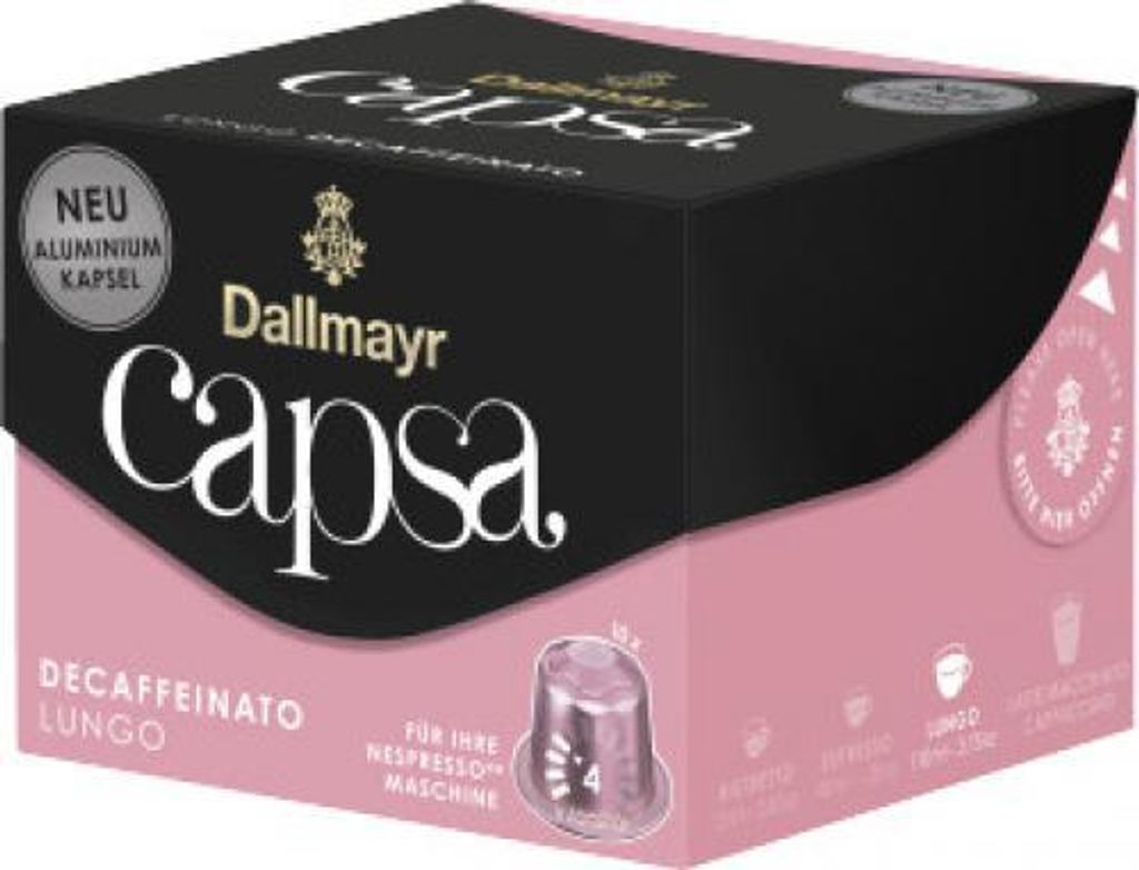 Dallmayr 128000000 Capsa Lungo Decaffeinato Kaffeekapseln Immagine del prodotto 