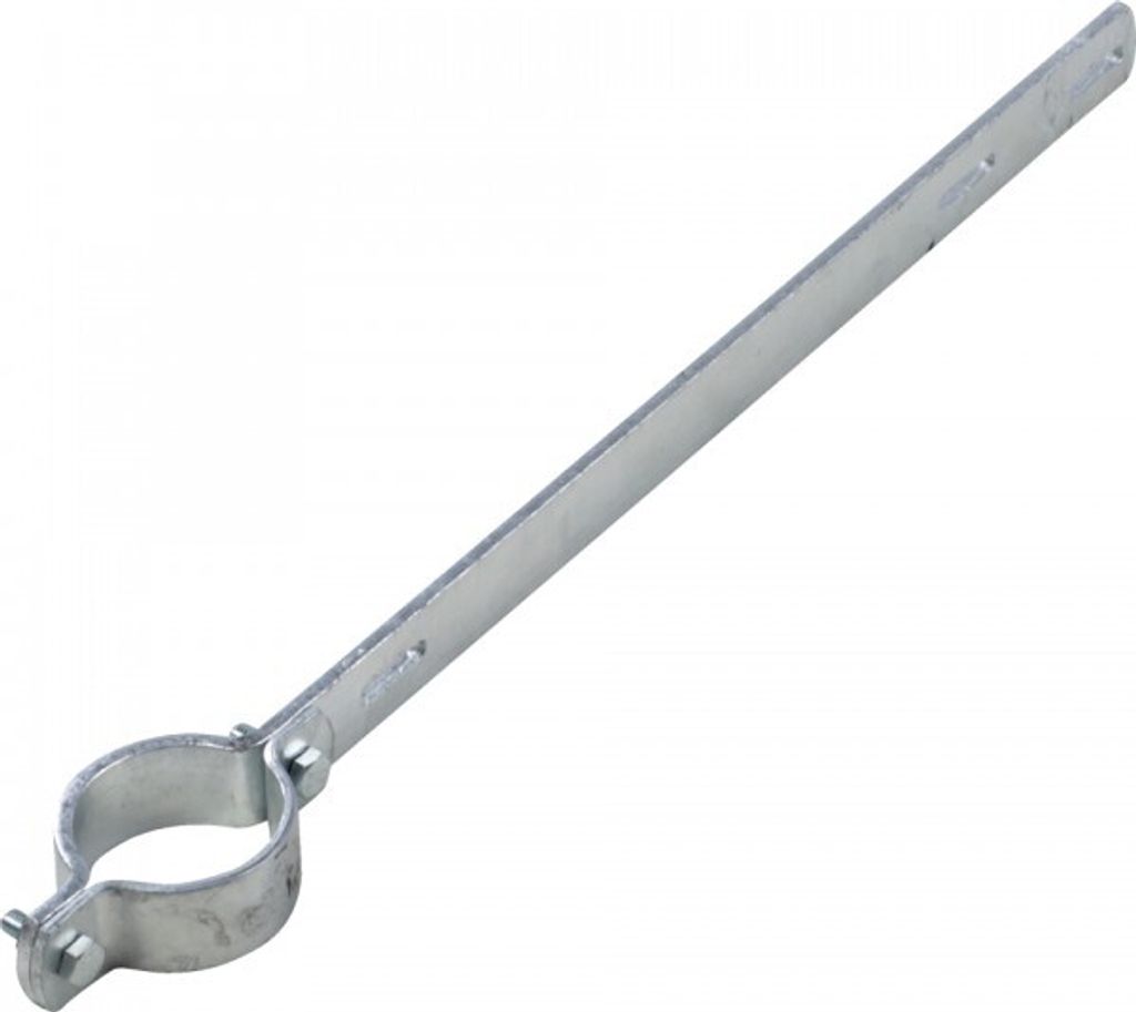 Ausleger-Rohrschelle ER 135, für Pfosten Ø 60mm, Stahl, Lochabstand 350mm, 52...