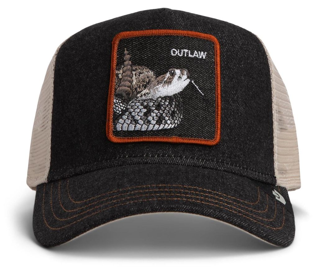 Goorin Bros. Denim Snake Trucker Cap Dark Denim