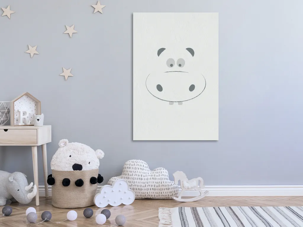 Quadro Happy Hippie 40x60 cm: Decorazione Cameretta in Tessuto Non Tessuto - 2