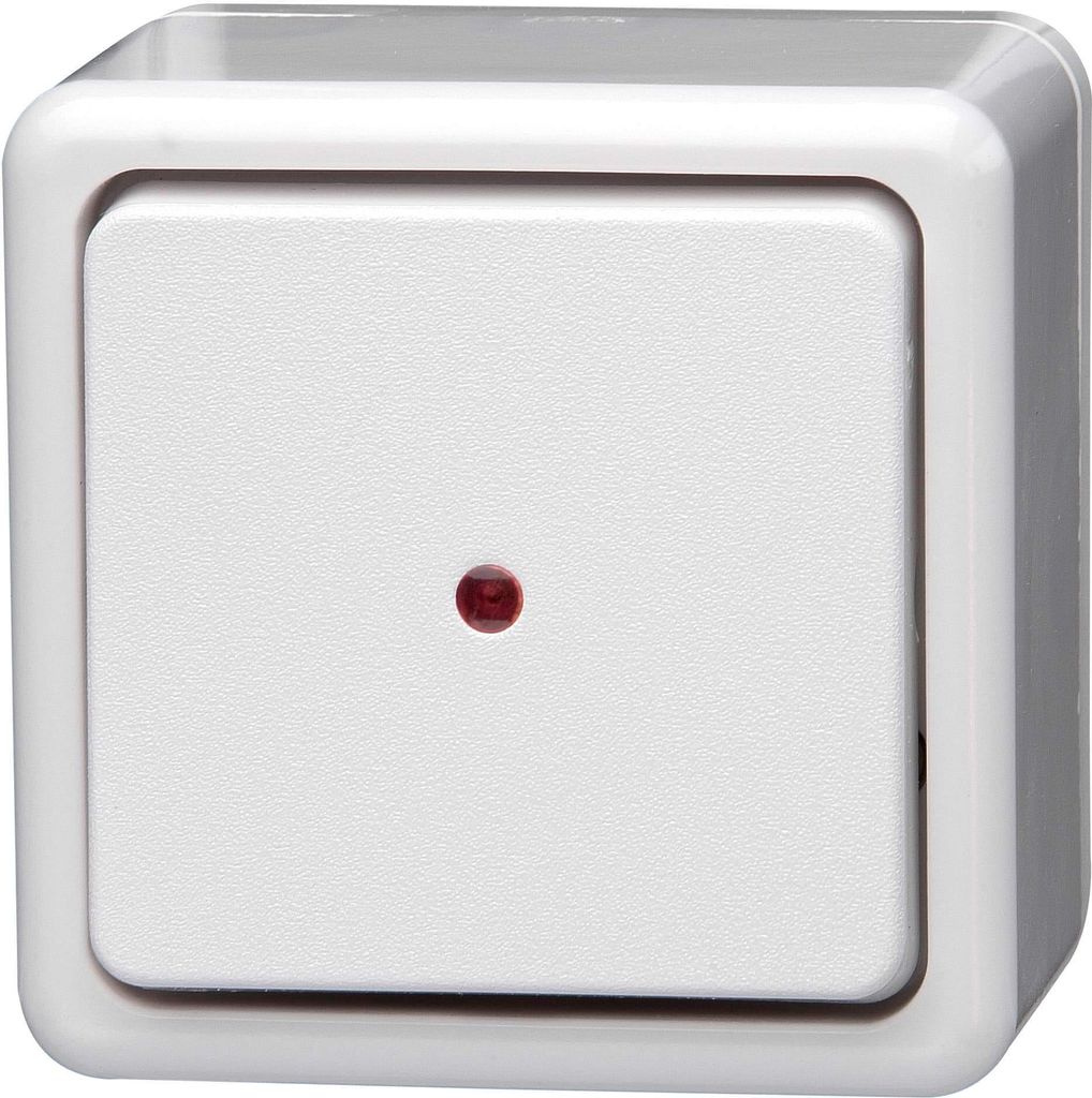 Kopp STANDARD arktisweiß Schalter Steckdosen Taster Kombi Dimmer Aufputz Kontrollschalter