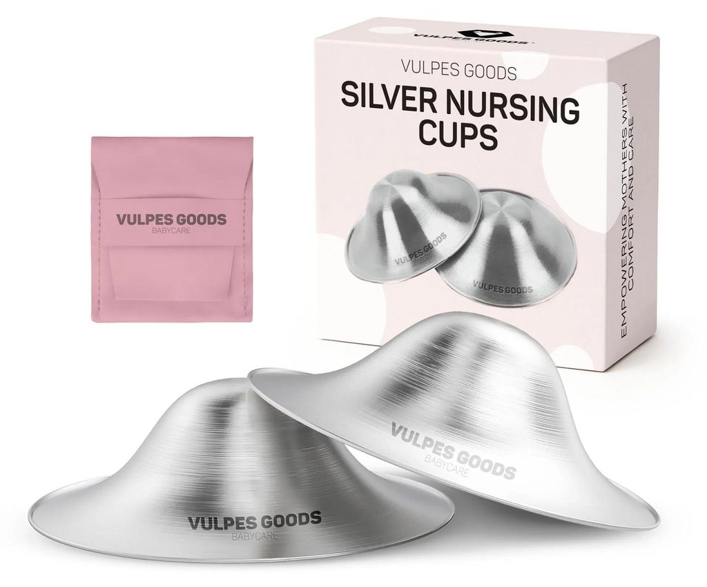 Vulpes Goods Srebrne osłonki na brodawki sutkowe, kubki do Zdjęcie produktu 