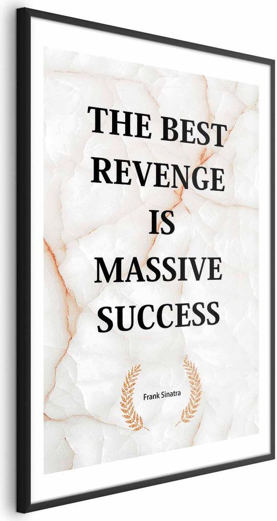 Posterpapier Poster - The Best Revenge Is Massive Success 29.7x42 cm Text m-C-0321-ao-a