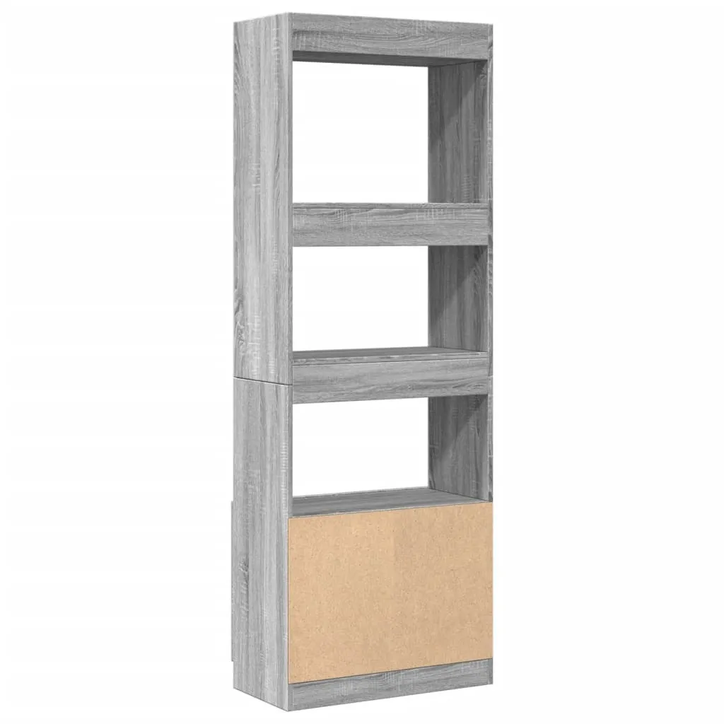 vidaXL Credenza 63x33x180 cm Grigio Sonoma materiale a base di legno - 7