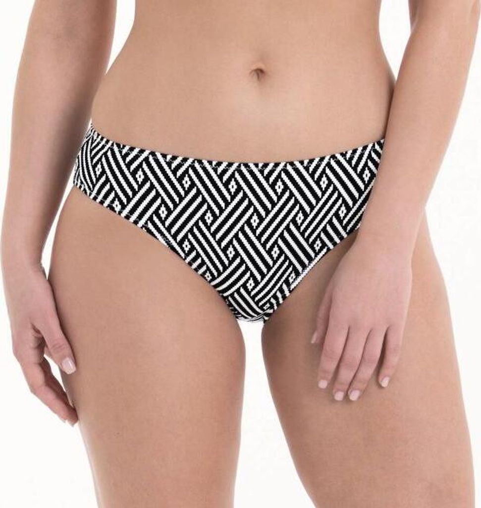 Anita Comfort Geometric Tile Bikini Slip 6557-0 430 Zwart-Wit - größe 42