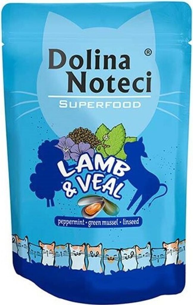 Dolina Noteci Superfood lamb and veal, Dospelý, Jahňacie, Obrázok produktu 