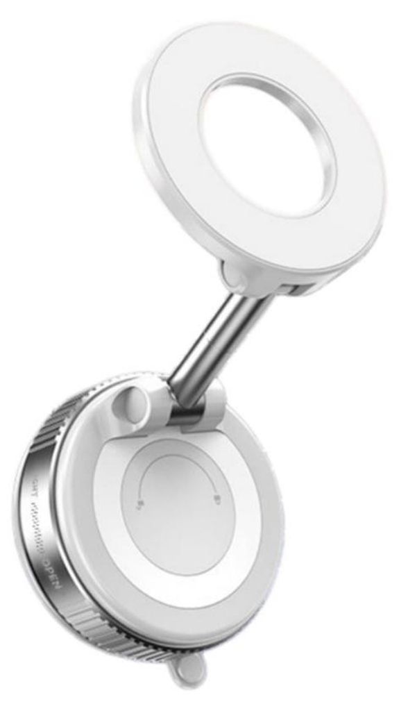 INF Vakuum Magnet Handyhalter Auto Zinklegierung ABS 11.3x6x11.3cm Weiß