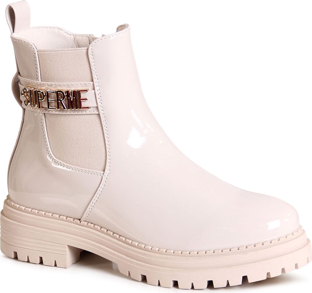 topschuhe24 2883 Damen Plateau Stiefeletten Chelsea Boots , Produktbild 