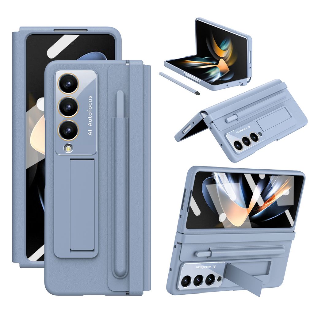 Kožené pouzdro na Samsung Galaxy Z Fold 4 5G s koženým Obrázek produktu 