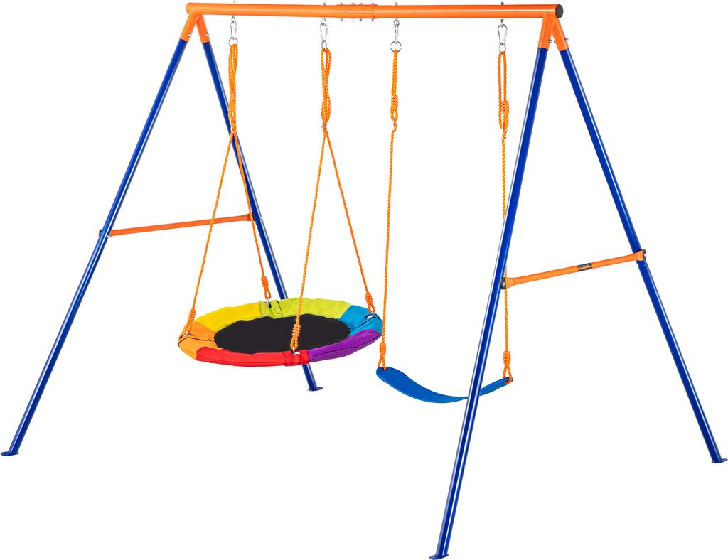 SucceBuy A-Rahmen-Schaukel-Set, 200 kg Tragkraft, 1 Teller- Produktbild 