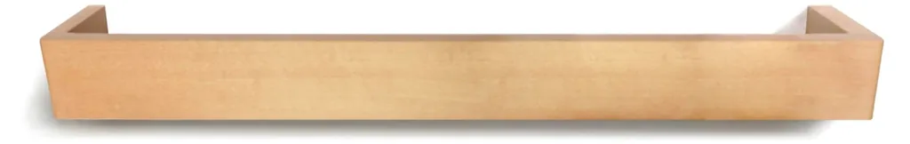 Portemanteau gain de place 6 crochets muraux Skuvo, barre bois 60 cm