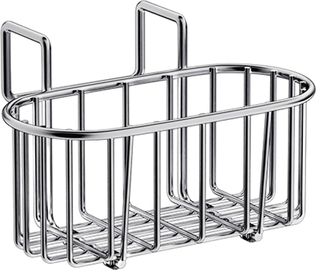 Schwammhalter für die Küchenspüle, beweglicher Caddy für die Küchenspüle, kompakte Größe, rostfrei, wasserdicht, hängender Spülbecken-Sch...