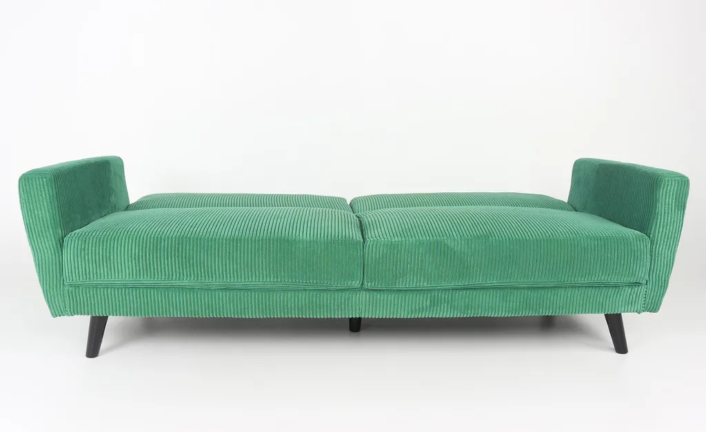 Canapé convertible clic-clac Refresha Velours Vert - Lit d'Appoint Chic - 5