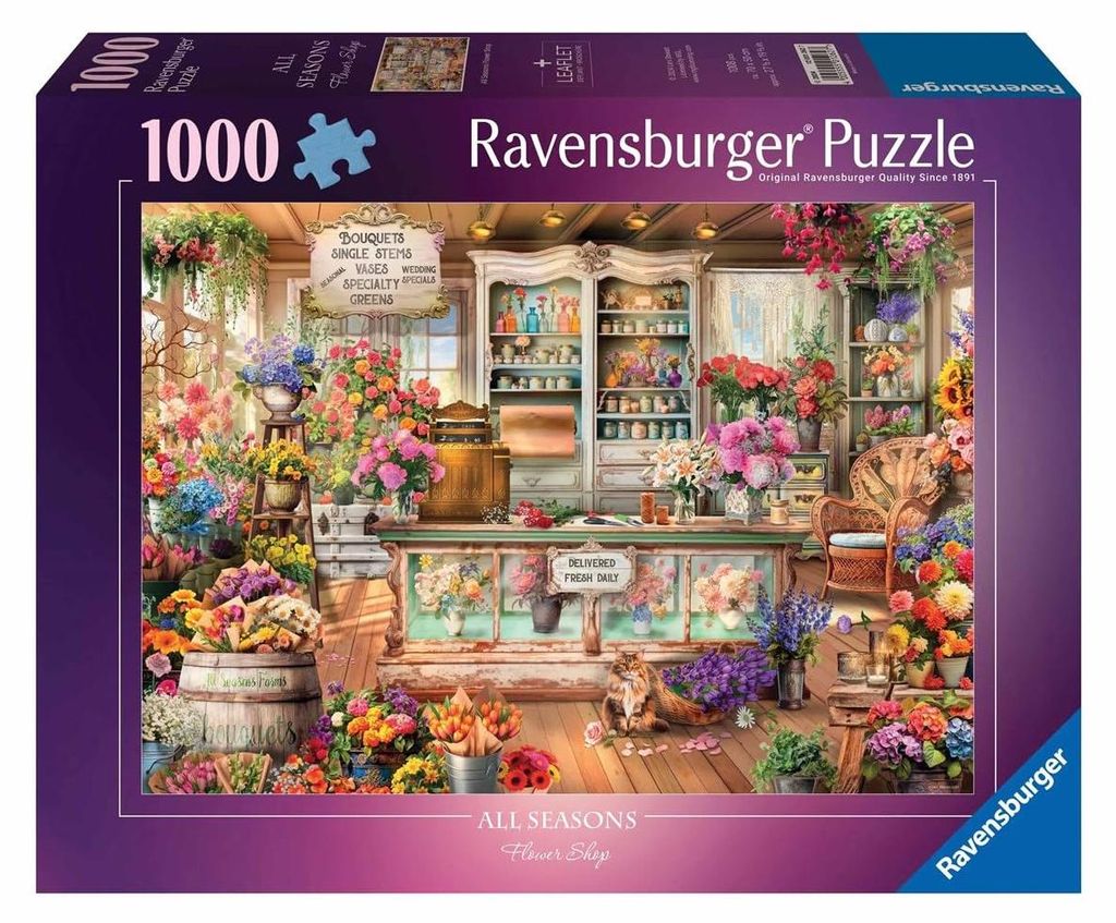 Ravensburger Legpuzzel All Seasons Flowershop, 1000st. Image du produit 