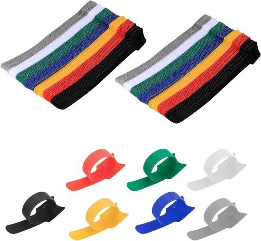 Gestion de câbles durable 140 unités multi-tailles en nylon flexible