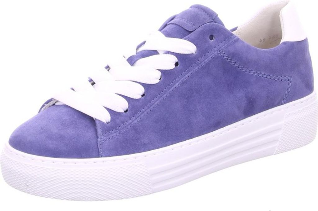 Gabor Comfort Velour Sneaker low Blau in Gr. 38.5