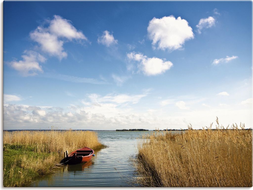 ARTland Leinwandbild Am Bodden bei Wiek (Fischland-Darß) Größe: 80x60 cm