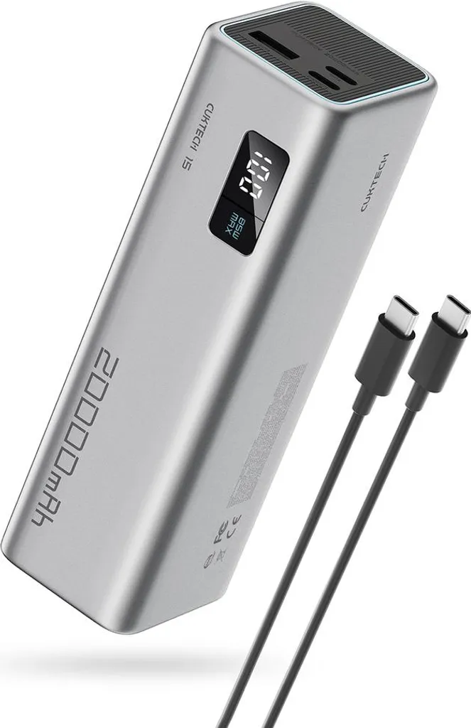 Batterie Externe Cuktech CUKP200X 20 000 mAh 100W Charge Rapide PC
