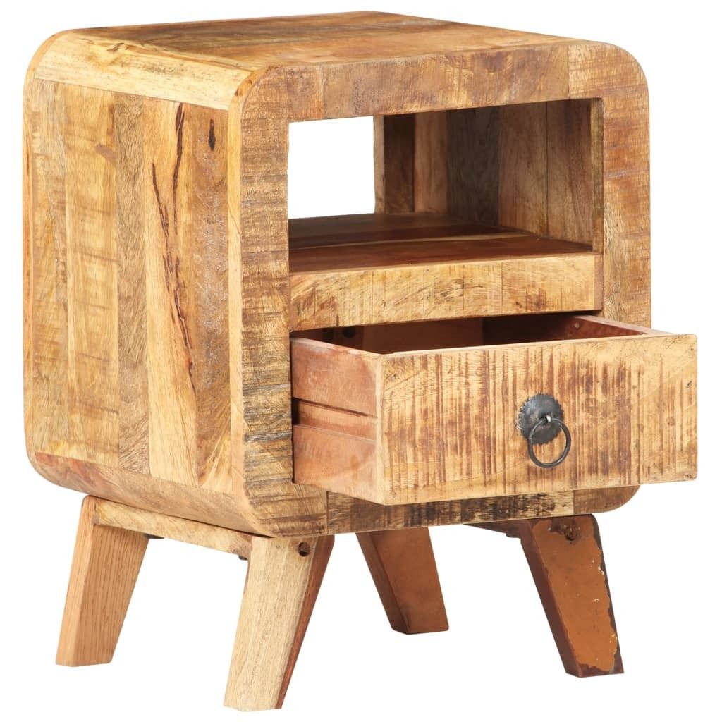 "im Sonderangebot" Nachttisch 30x30x41 cm Raues Mangoholz DEMöbel 8067077