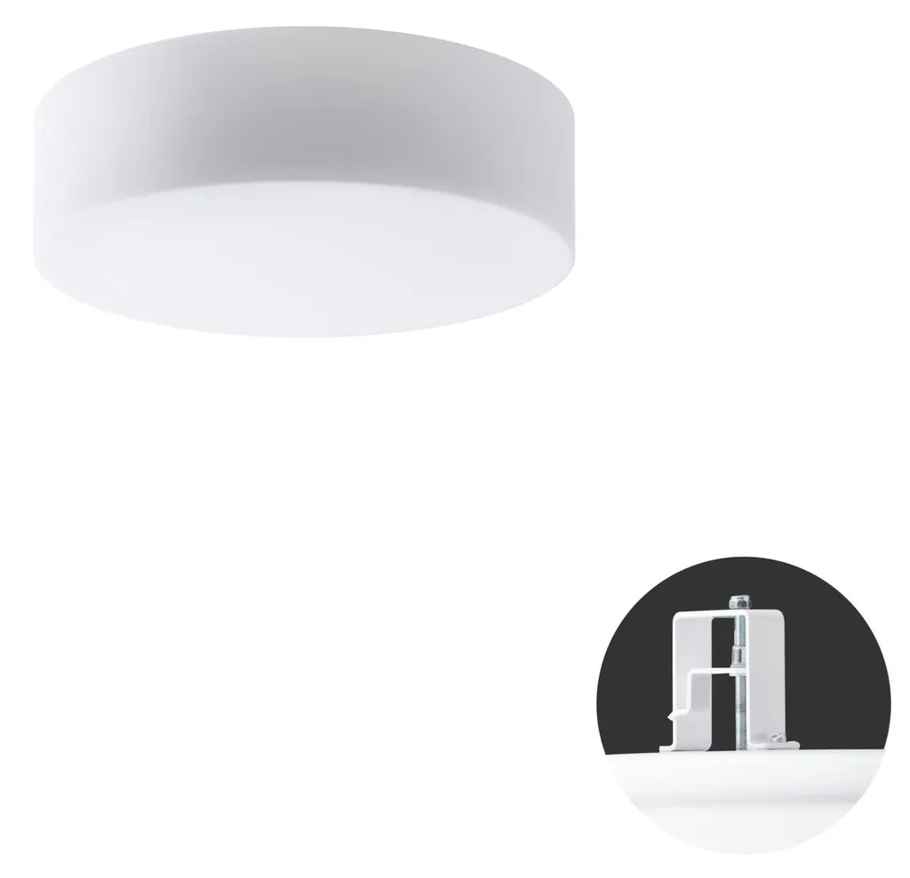 Plafonnier LED Osmont ERI63095 Eris V2 Verre Blanc IP44 18W 2700-6500K