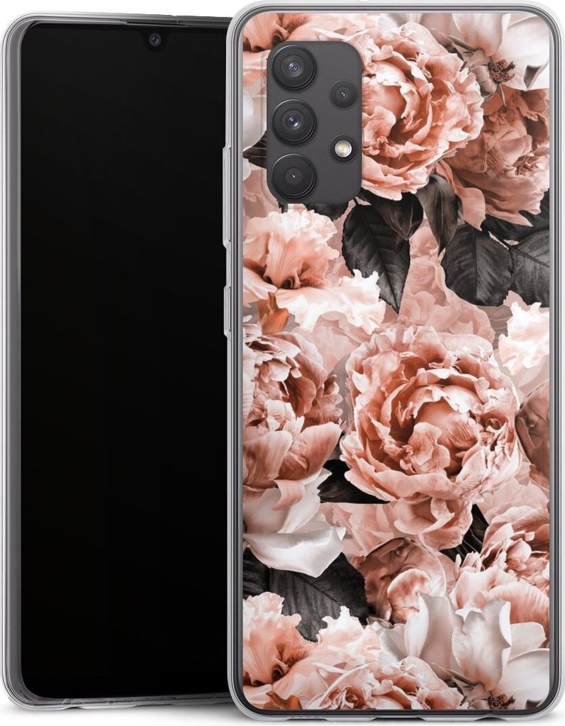 DeinDesign Handyhülle für Samsung Galaxy A32 4G Silikon Hülle Case Smartphone Schutzhülle Blume Rose Vintage