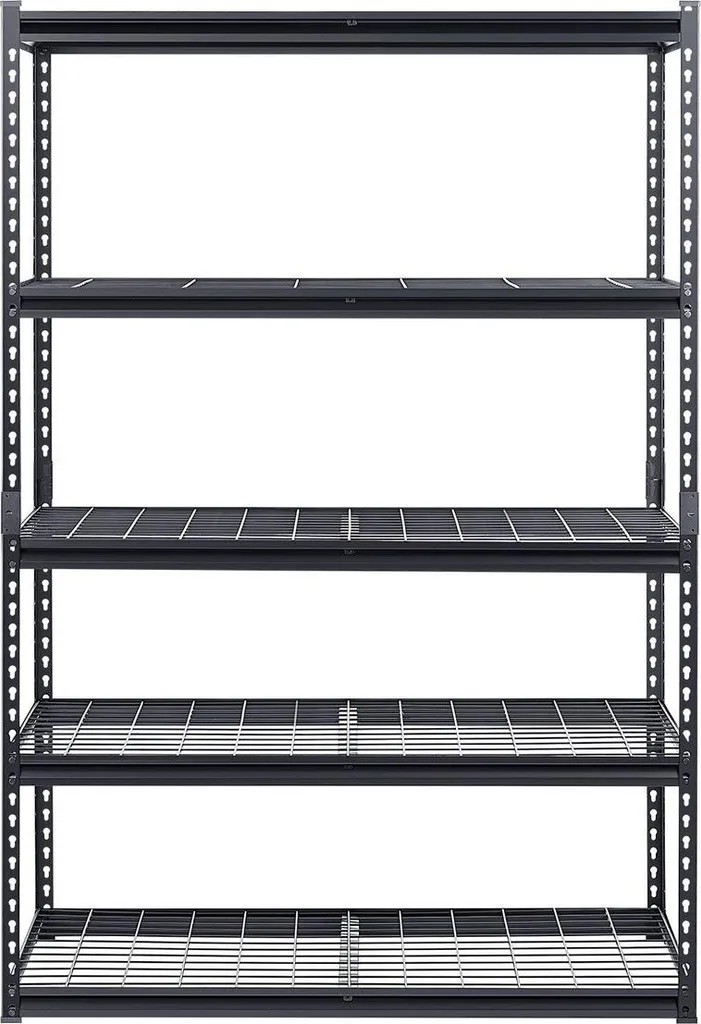 Étagère de garage robuste 5 niveaux réglables 1360kg - Stockage Acier