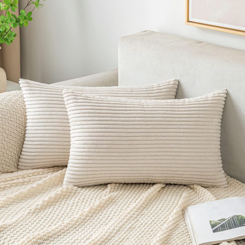 Kissenbezug 30x50 cm, weihnachtlich, Cord, dekorativ, Sofakissen, Cord-Kissenbezug, Überwurfkissenbezug, weich, Cord, für Sofa, Wohnzimmer, Schla...
