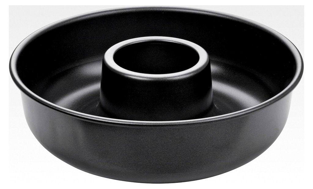 Kranzform ø 28 cm PURE, runde Backform für Kuchen, Frankfurter Kranz (Farbe: schwarz), Menge: 1 Stück