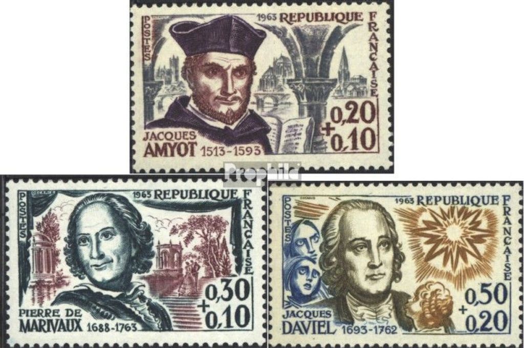 Briefmarken Frankreich 1963 Mi 1423-1425 (kompl.Ausg.) gestempelt Rotes Kreuz