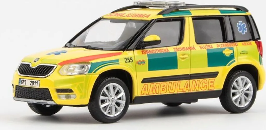 Collection Miniature Škoda Yeti ZZS Plzeň 2013 Abrex 1:43 pour Diorama Pro