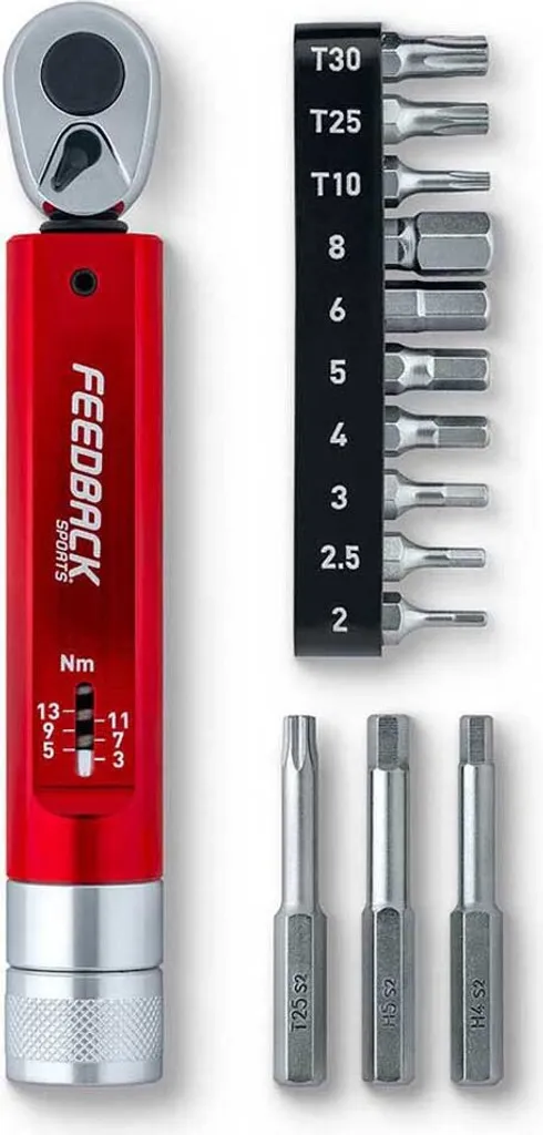 Feedback Sports Range Click Wrench 2-14Nm - Kit Dinamometrica Rosso