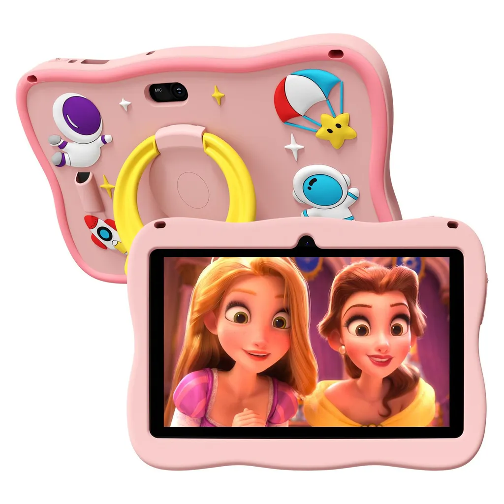 Tablette PRITOM K7 Enfants 7 Pouces Android 10 16 Go WiFi Bleu Clair