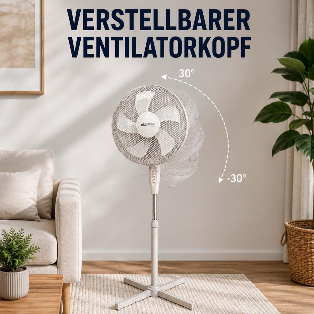 Ventilateur sur pied BURI, 45W | Disponible en quantité de Image du produit 