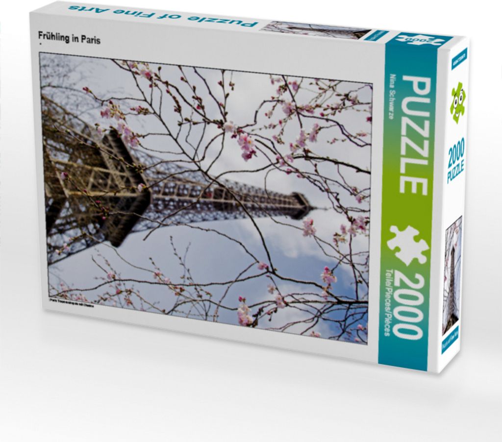 CALVENDO Puzzle Frühling in Paris 2000 Teile Puzzle hoch | 2000 Teile Lege-Größe 90x67cm Foto-Puzzle für glückliche Stunden