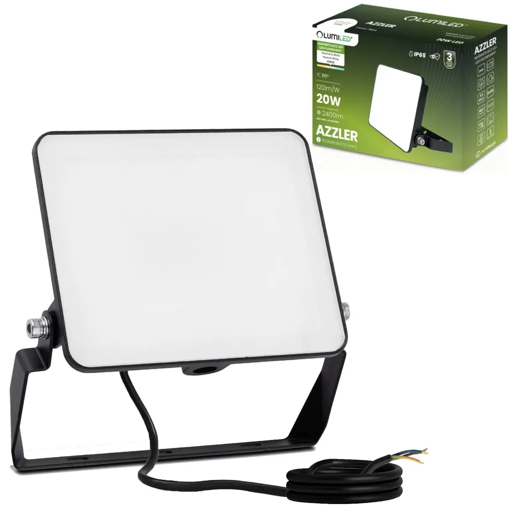Faretto LED 20W Professionale LUMILED IP65 2400 Lm - Luce Bianca 4000K