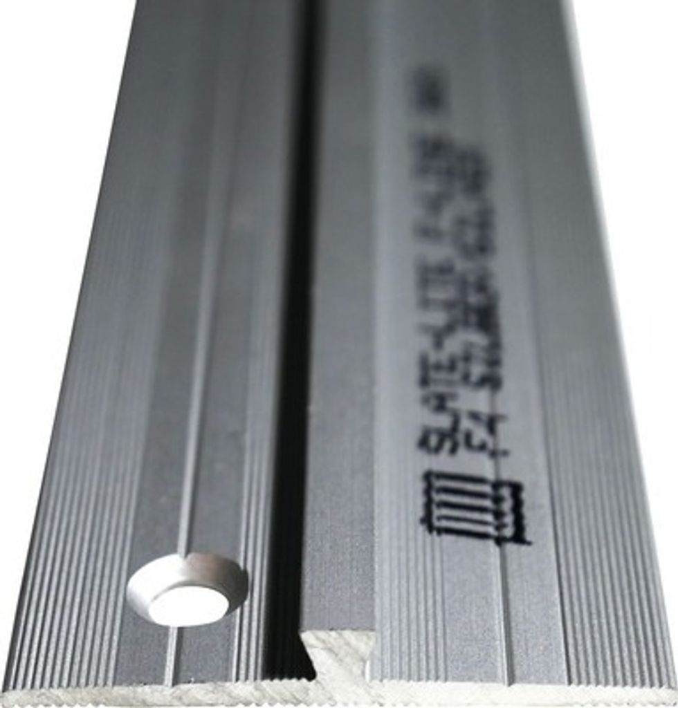 Stoßprofilleiste Slate-Lite F-Line silber 2,5 m