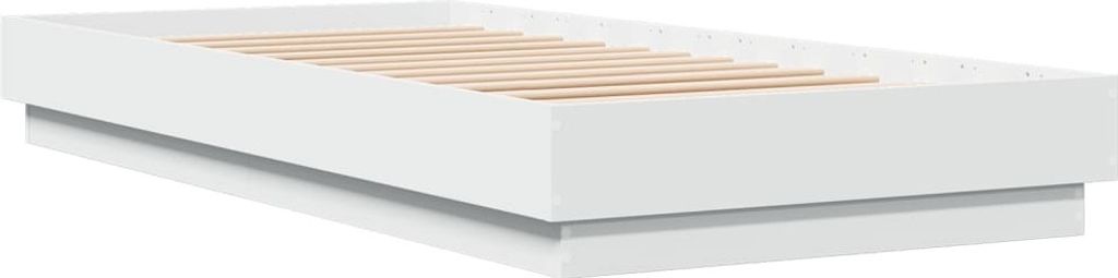 Bettgestell Weiß 100x200 cm Holzwerkstoff
