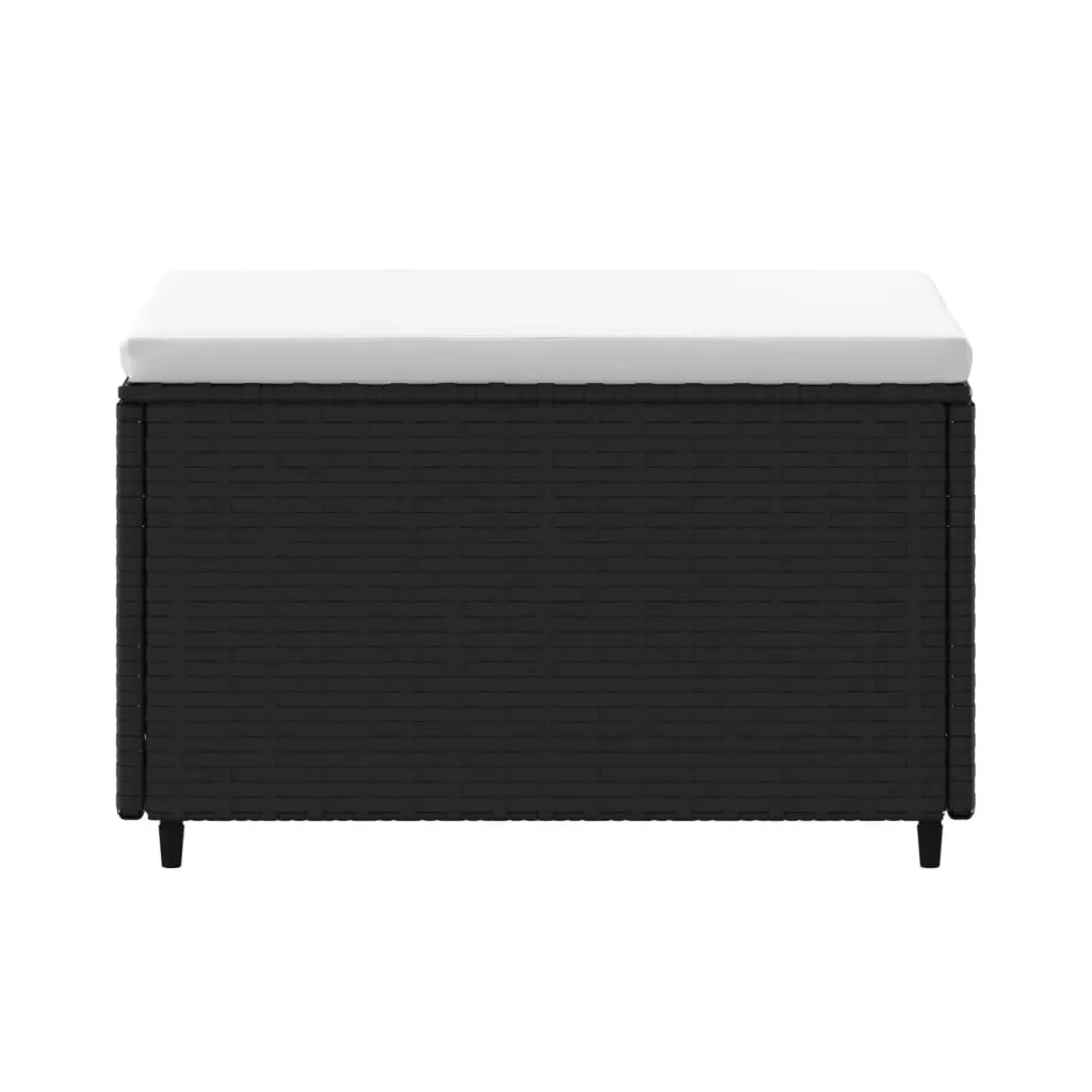 Set 2 Sgabelli Esterno Polyrattan Nero - Qualità Professionale Bar - 4