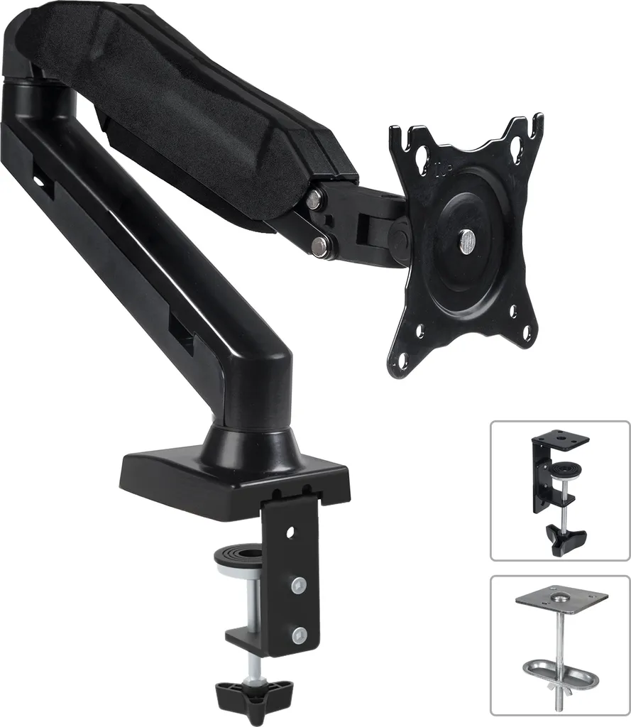 Support Écran PC Robuste 8kg - Fixation de Table VESA pour Moniteur 27"
