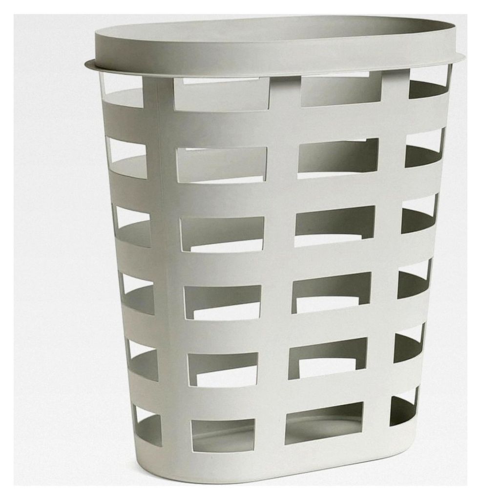 Aufbewahrungskorb L aus 100% recyceltem Polypropylen in Grau, Maße: 37,5 x 62,5 x 57,5 cm