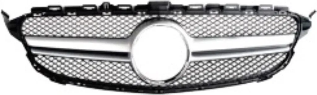 Calandre Argent Mercedes Classe C W205 2019-2021 : Look AMG sans Défaut