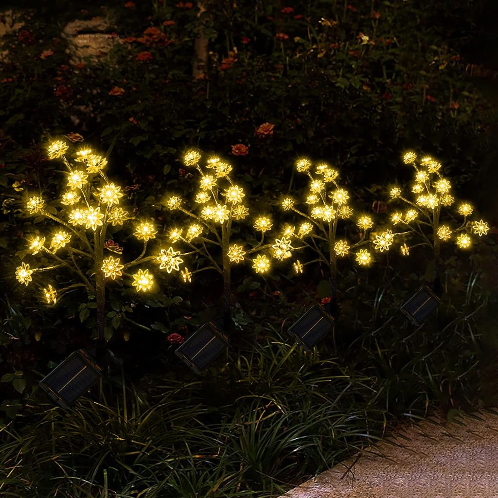 Solar Blumen Licht 8 Lichtmodi Wasserdicht