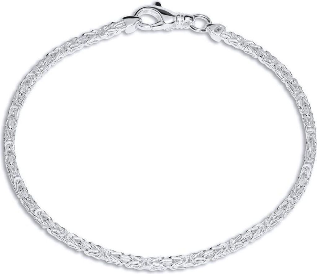 925 Silber Königsarmband 2,5mm KA0025 (Länge: 23cm)