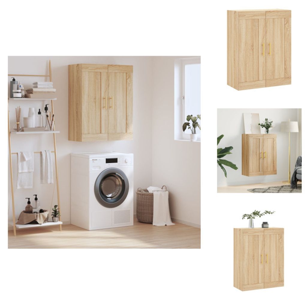 vidaXL Wandschrank Sonoma-Eiche 69,5x34x90 cm Holzwerkstoff - Sideboards