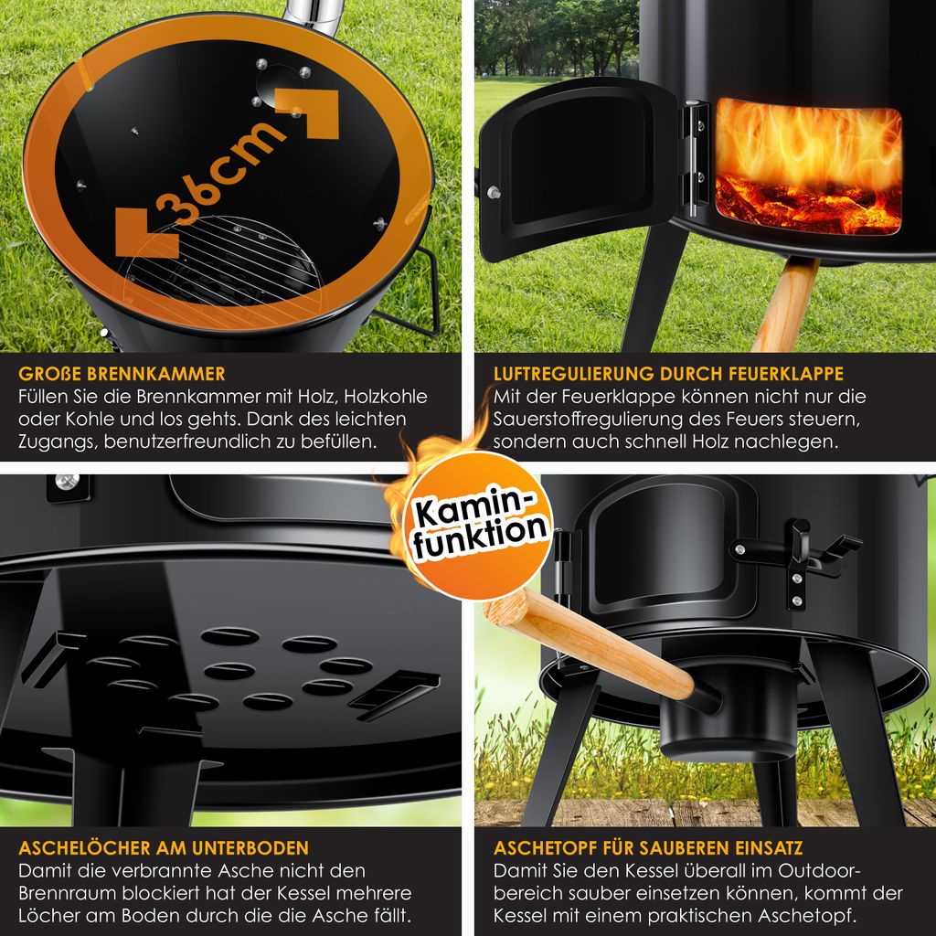 KESSER® Gulaschkessel Gulaschkanone | Eintopfofen mit Produktbild 5