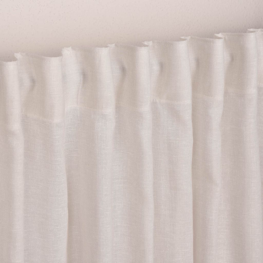 SCHÖNER LEBEN. Gardine Leinenstruktur EASY LINEN natur 280cm breit und 280cm hoch oder Wunschhöhe