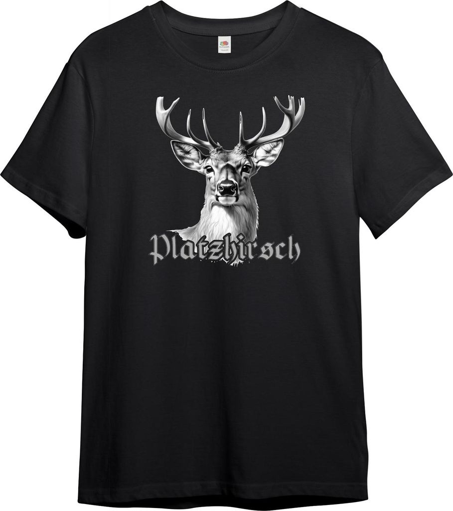 PAULGOS Herren T-Shirt "Platzhirsch", Hirschkopf