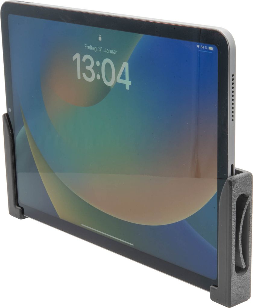 Tablet Wandhalterung für Apple iPad Samsung Schwarz Wandhalter Smartphone Universal Set
