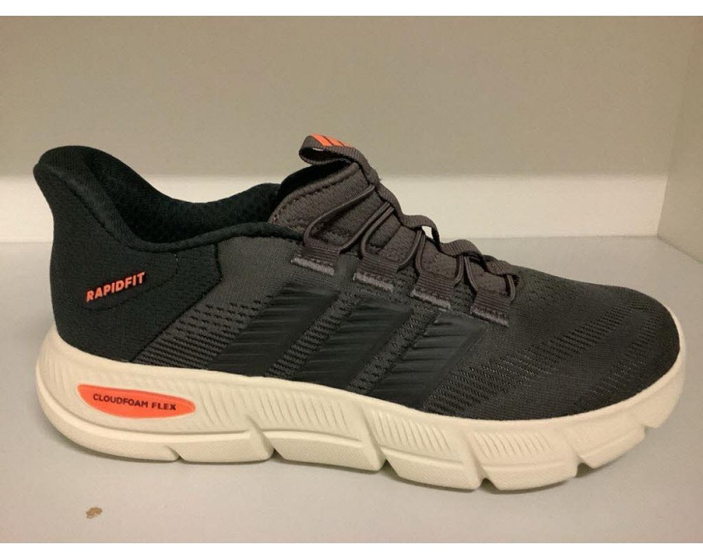 adidas cloudfoam flex - rapidfit Slipper in Grau, Größe 10.5